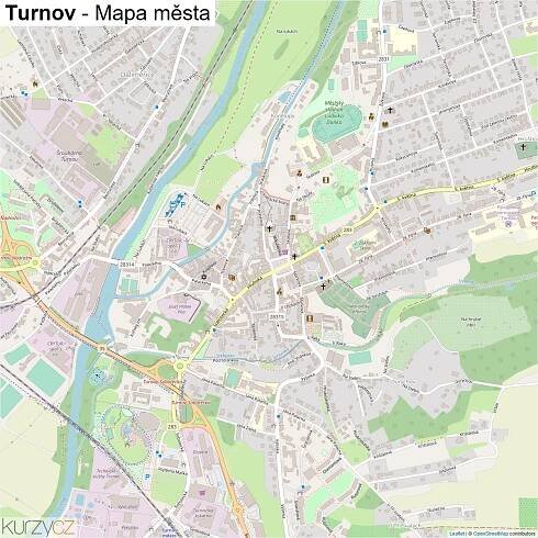 Turnov - mapy | Kurzy.cz