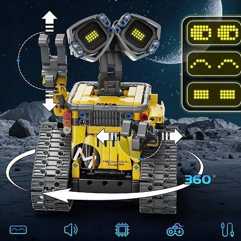 STAVEBNICE ROBOT NA DÁLKOVÉ OVLÁDÁNÍ RC 3V1 435 dílů PRO PROGRAMOVÁNÍ PILOT DÁREK Druh sada