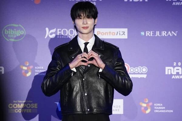 
OSAKA, JAPAN - Actor Byeon Woo-Seok arrives at the 2024 MAMA Awards - Chapter 1 at Kyocera Dome on November 22, 2024 in Osaka, Japan. (Photo by Christopher Jue/Getty Images)