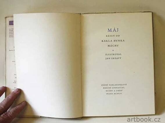 Zrzavý - MÁCHA; KAREL HYNEK: MÁJ. - 1954.
