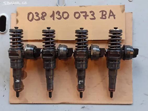 4x VSTŘIK - č. 038130073BA - VW 1.9TDi 96KW ASZ