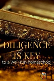diligence is key to a well-run homeschool