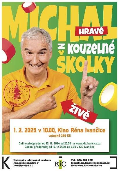 Prodej vstupenek • Kalendář akcí • RegionIvančicko.cz