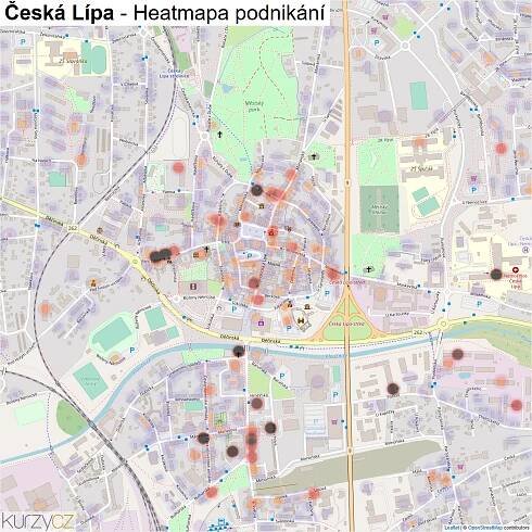 Česká Lípa - mapy | Kurzy.cz