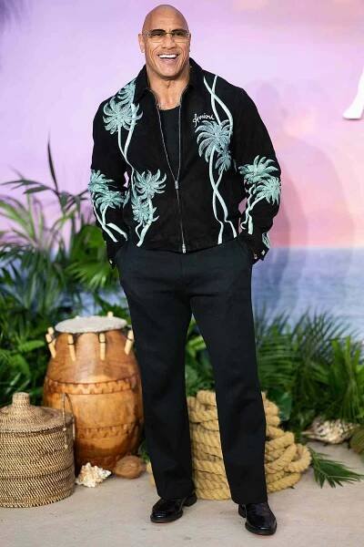 LONDON, ENGLAND - NOVEMBER 24: Dwayne Johnson attends the "Moana 2" UK Premiere at Cineworld Leicester Square on November 24, 2024 in London, England.