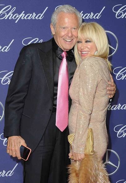 Alan Hamel and Suzanne Somers arrive at the 28th Annual Palm Springs International Film Festival Film Awards Gala at Palm Springs Convention Center on January 2, 2017 in Palm Springs, California