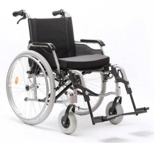 Invalidní vozík s rychlosp. a brzdou pro doprovod - odlehčený do 140 kg