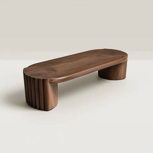 YUCCA BENCH - WALNUT — Emma Donnersberg