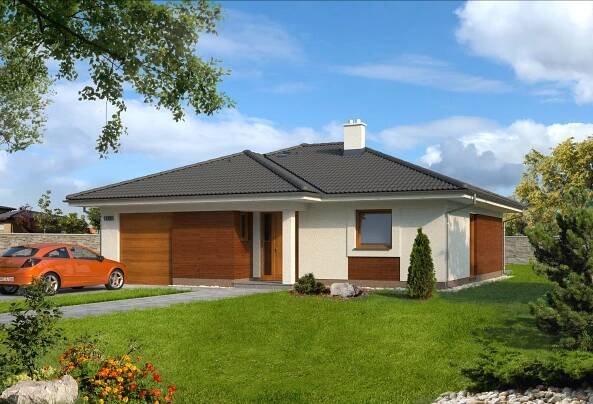 Projekt na bungalov, projekt bungalov, projekty bungalov, bungalov 1085