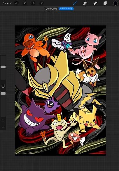 cartoon Digital Art  digital illustration Drawing  Fan Art fanart ILLUSTRATION  Pokemon Procreate
