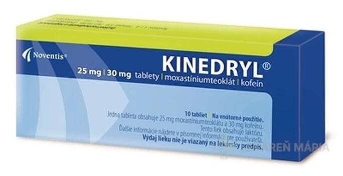 KINEDRYL tablety 25 mg/30 mg 10 ks