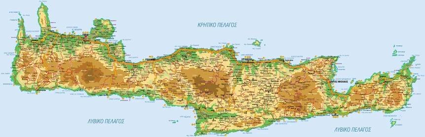 Mapa Kréty