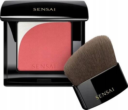 Sensai Blooming Blush Rozjasňující tvářenka se štětcem 01 Blooming Mauve 4 g