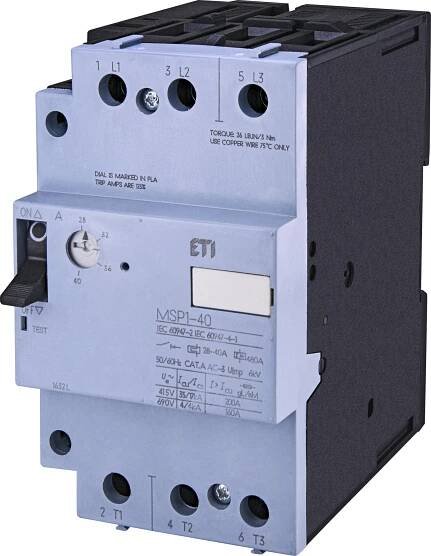 ETI 004646629 Motorový spouštěč MSP1-40 | Elektro Viola
