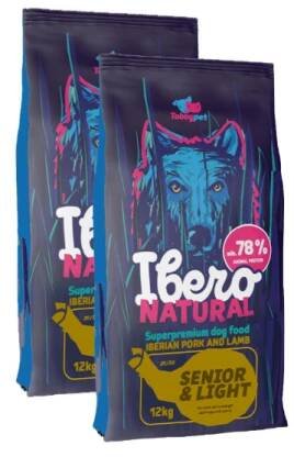 Ibero Natural Dog Senior&Light - 2x3kg