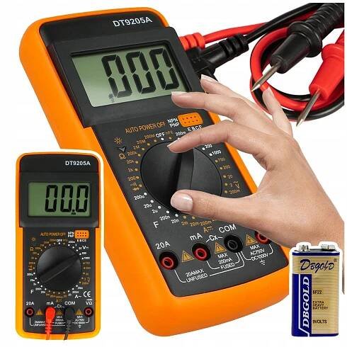 DIGITÁLNÍ MULTIMETR, ELEKTROMĚR, PROFESIONÁLNÍ LCD TESTER