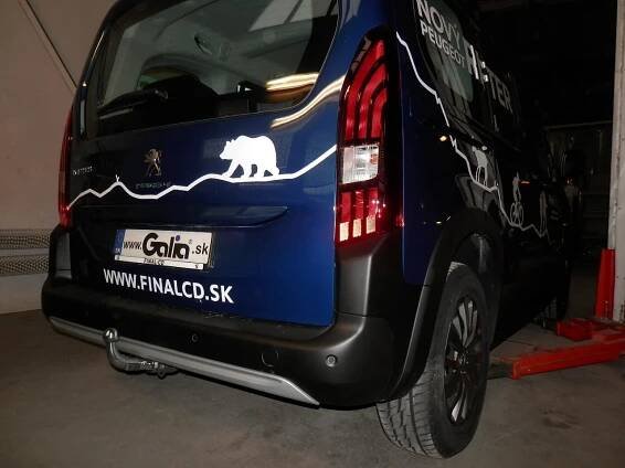 Tažné zařízení Peugeot Partner II Tepee Outdoor, MPV, 2008-2018, šroubové provedení A, C0526