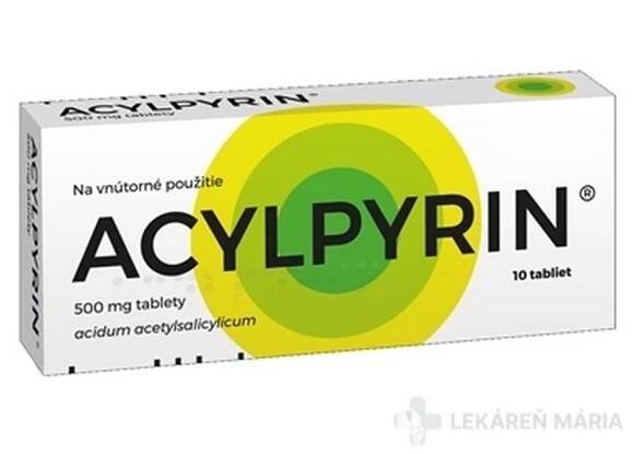 ACYLPYRIN tablety 500 mg 10 ks