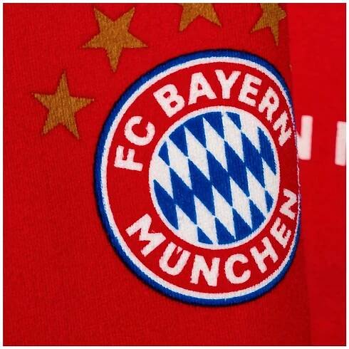 FotbalFans Osuška FC Bayern Mnichov, červeno-bílá, 100% bavlna, 75 × 150 cm