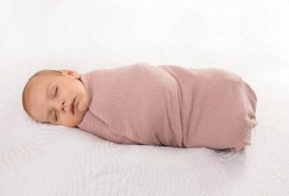 BabyMatex Přikrývka bavlněná Muslin světle růžová 120x80 cm