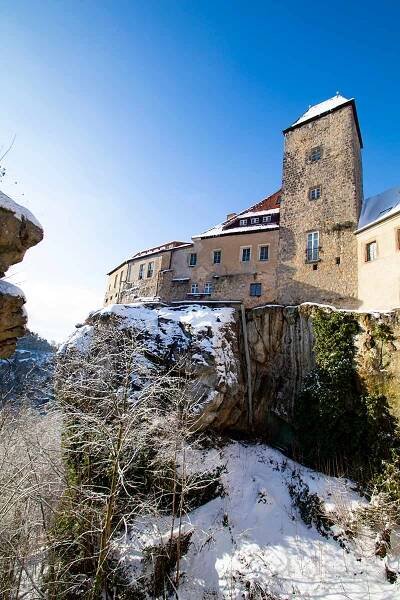 image of hohnstein castle saxon switzerland national park germany
