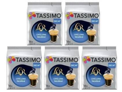 Tassimo L'or Lungo Decaf  Bezkofeinová káva 16 kusů karton 5 balení