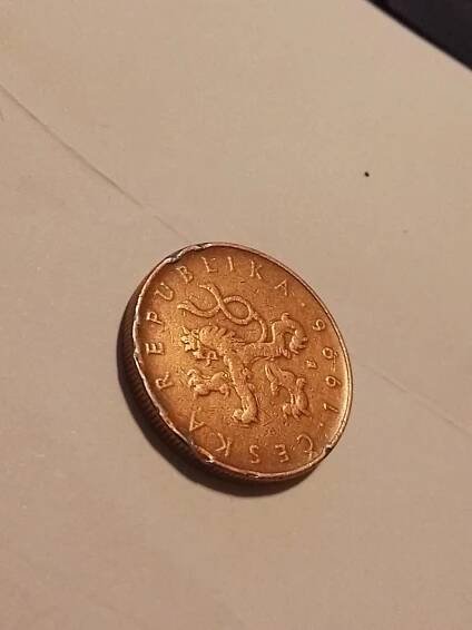 Mince hodnoty 10Kč, rok výroby 1996, mimořádně kazová,vzácná - Numismatika