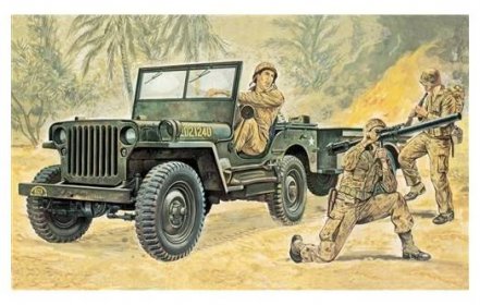 Italeri Willys MB Jeep s navijákem (1:35)