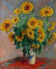 Reprodukce obrazu 40x50 cm Bouquet of Sunflowers - Fedkolor. Cvičení