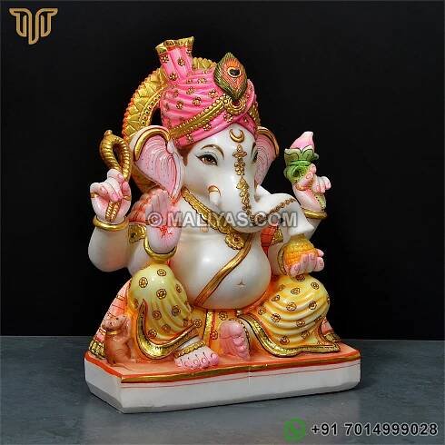 Marble Ganesh Statue - Ganesh Moorti Manufacturer Exporter.