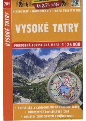 Shocart Vysoké Tatry turistická mapa
