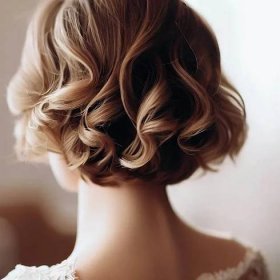 Svatební účes krátké vlasy • Simple Beauty