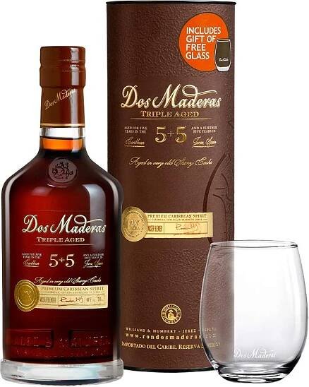 Dos Maderas P.X. 5+5 0,7l tuba + 1 sklenička