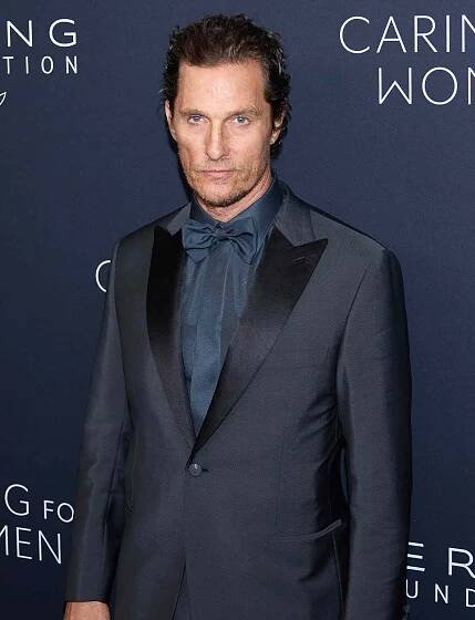 Matthew McConaughey at Kering's 3rd Annual Caring For Women Dinner at The Pool 