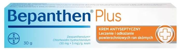 Bepanthen Plus Antiseptický krém 50 mg + 5 mg 30 g