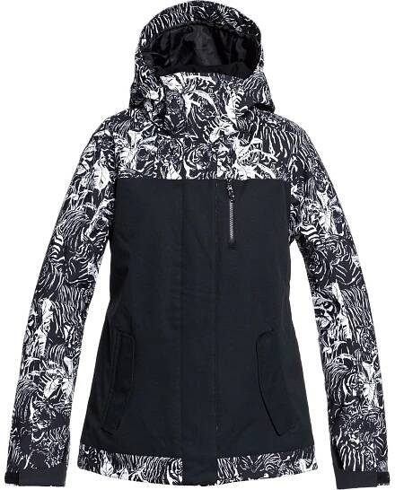 Bunda Roxy Jetty Block True Black Tiger Camo
