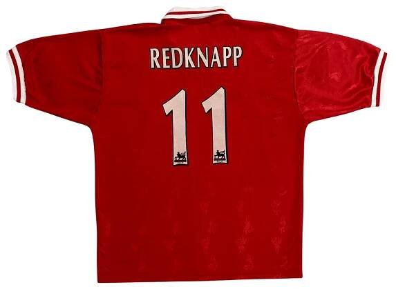 Reebok Liverpool FC Redknapp Červený Vintage Dres (1996-98) – XL - Image 2