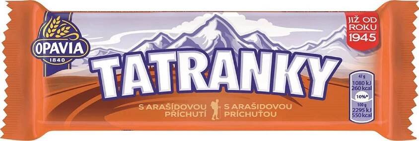 Opavia Tatranky arašídové 47 g od 11 Kč
