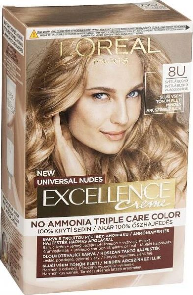 L'Oréal Paris Excellence Nudes 8U Světlá blond