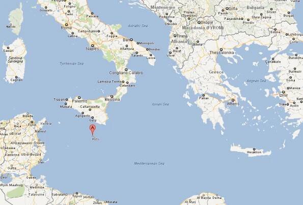 map of malta europe