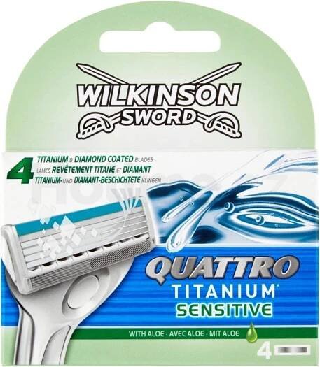 Wilkinson Sword Quattro Titanium Sensitive 4 ks