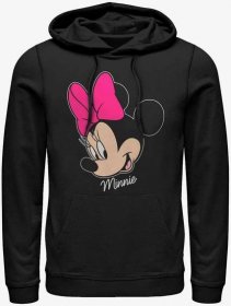 Pánská mikina Merch Disney Classic Mickey - Minnie Big Face Unisex Hoodie Black