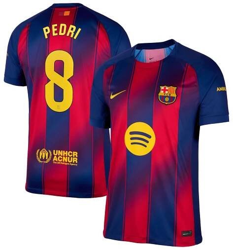 Frenkie de Jong Barcelona Nike 2025/26 Home Replica Jersey - Navy