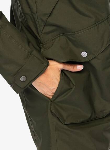 Dámský kabát Didriksons Thelma Parka 10 - deep green