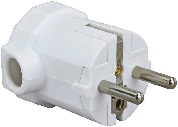 Vidlice uhlová E; 250 V; IP20