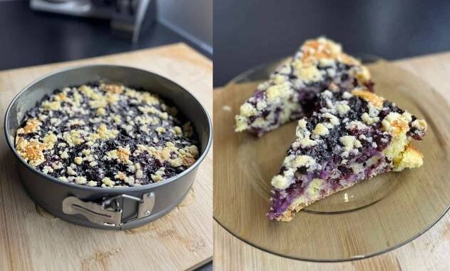 Jogurtový koláč s ovocem a drobenkou – jednoduchý a rychlý recept - iRecept