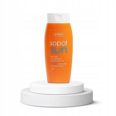 Ziaja Sopot Sun SPF10 UVA + UVB Emulze na opalování Voděodolná 150 Ml Značka Ziaja