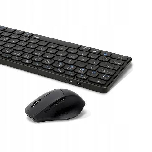RAPOO 9800M - Set klávesnice a myši Multimode Blade 2.4GHz BT 5.0 Rozlišení myši 1600 dpi