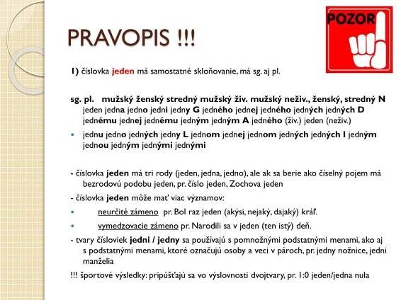 PPT - ČÍSLOVKY ( numeráliá ) PowerPoint Presentation, free download - ID:4053845