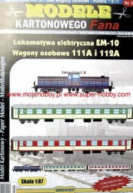 Lokomotywa elektryczna EM-10, Wagony osobowe 111A i 112A